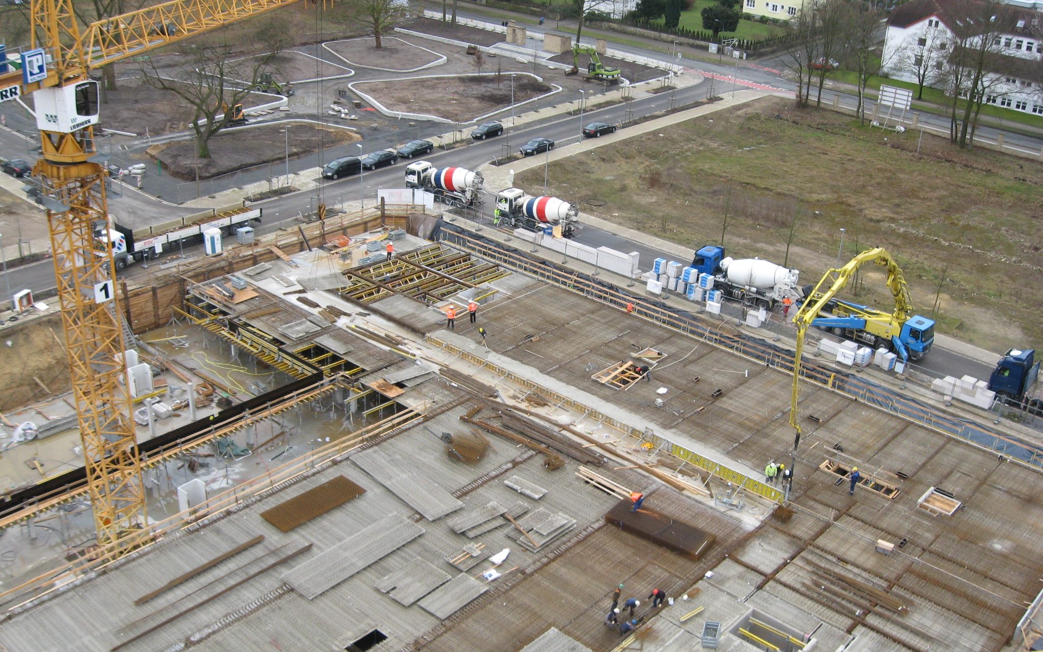 Baustelle der Wohnanlage Westerberg