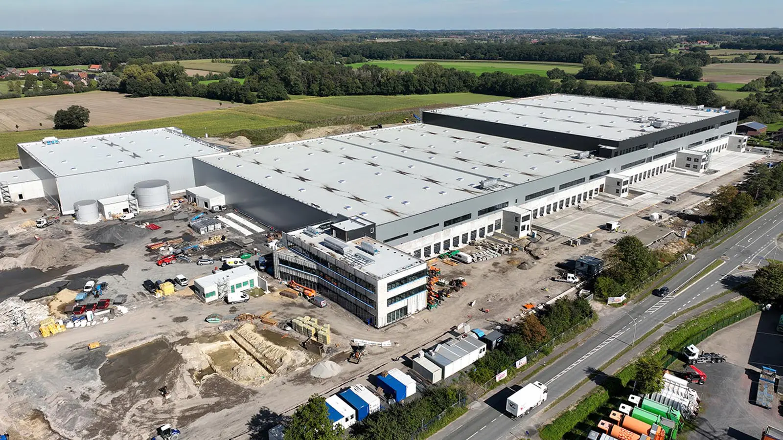 Logistikzentrum Selm in der Bauphase