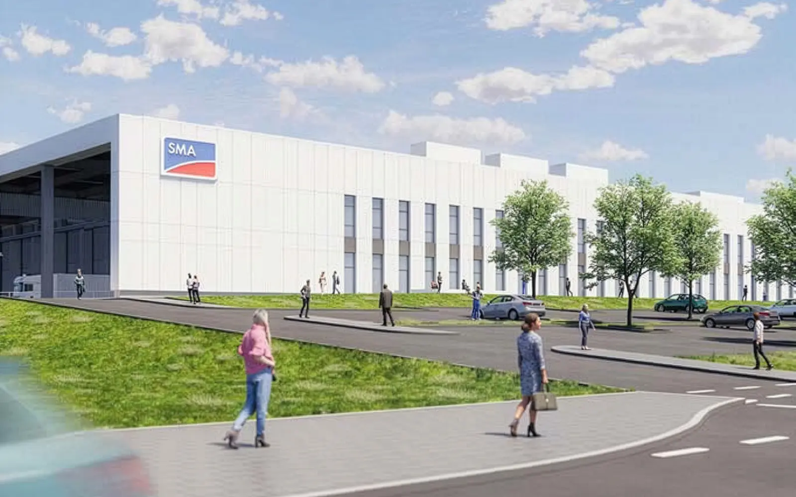 SMA Solar: Entwurf einer neuen Fabrik für Solarkraftwerke